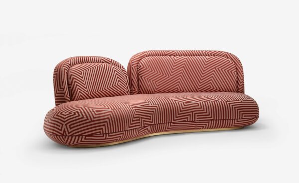 Grey Sculptural Lounge Chair