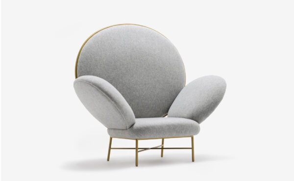 Patterned Armchair in Warm Tones